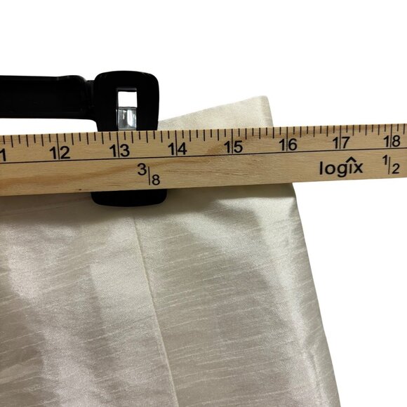 Maeve Anthropologie Pleated Taffeta Mini Skirt Size 8 Ivory - Picture 6 of 8